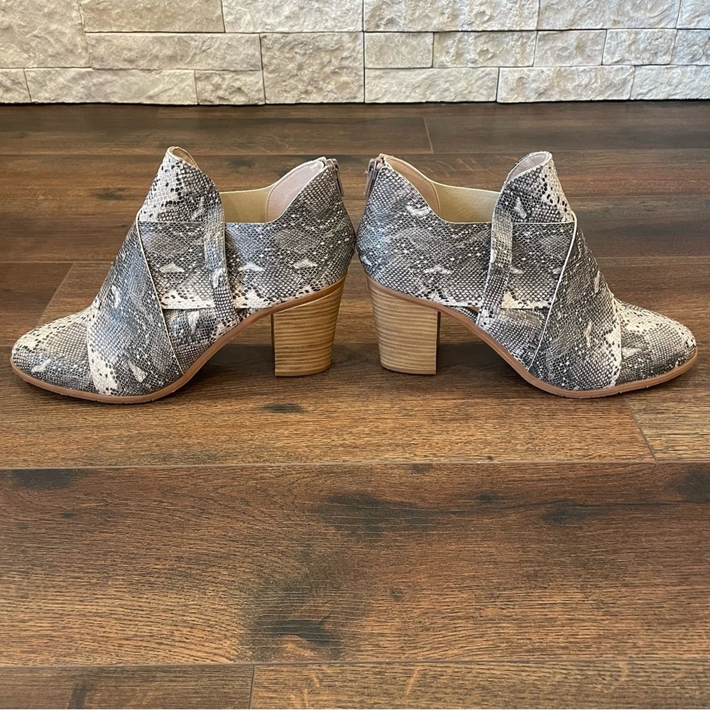 Bc Azalea Crisscross Ankle Booties Python Print S… - image 5
